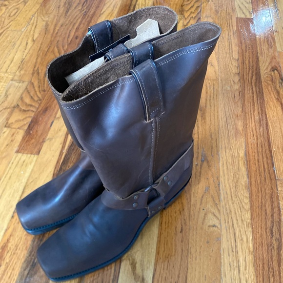 Code West Brown Leather Boots - Picture 2 of 6